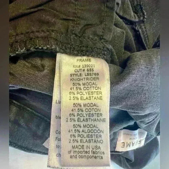 Frame Denim Women Jeans Le Skinny de Jeanne Low-Rise Denim Black #LSS769 Size 29 - Picture 5 of 7